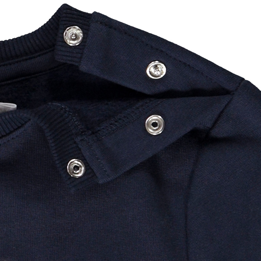 Sudadera de felpa con estampado de planeta para bebé 