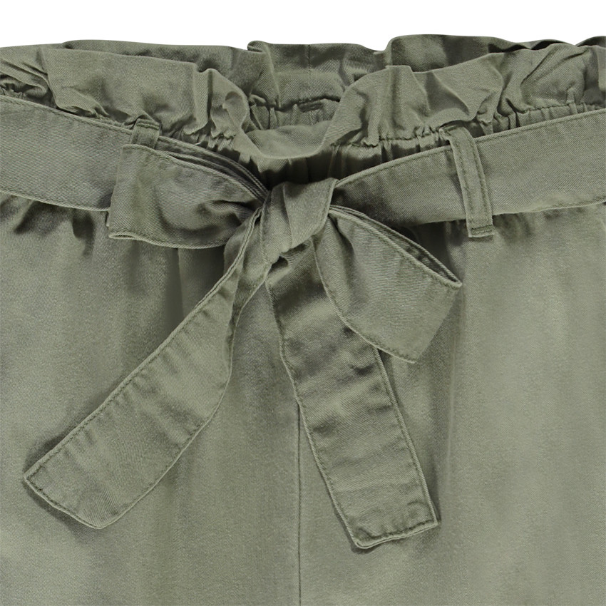 Pantalón fluido de lyocell liso para niña 