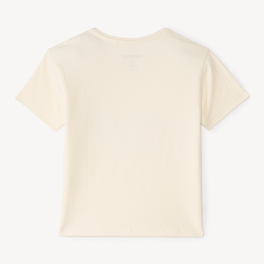 Camiseta de manga corta con estampado de animales para niña bebé 