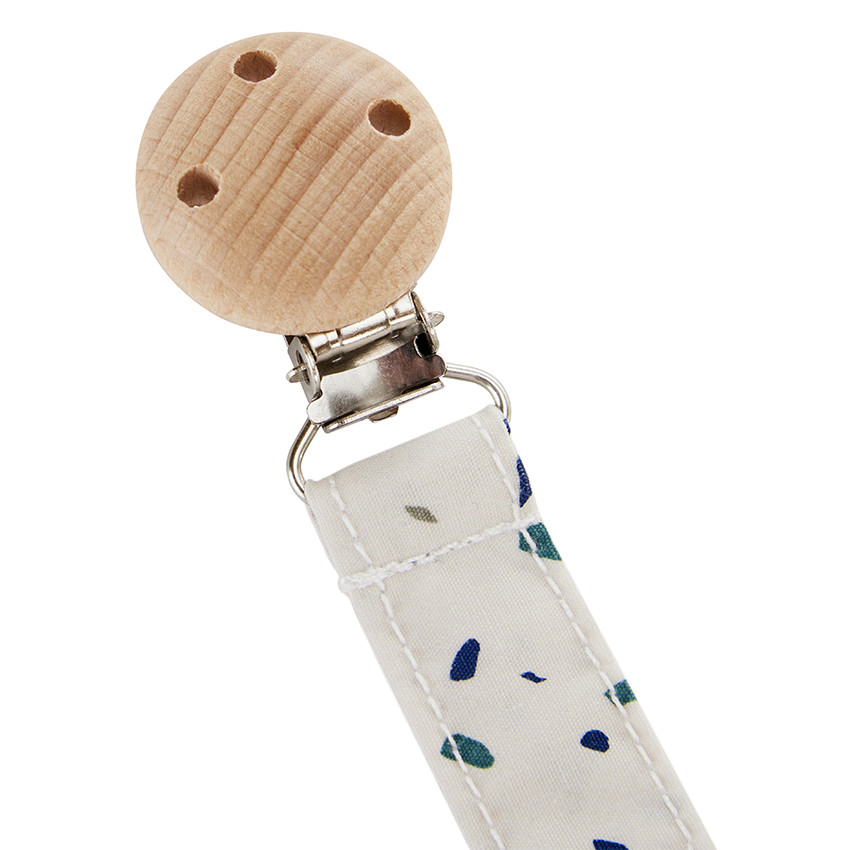 Sujetachupetes de madera con clip gráfico 