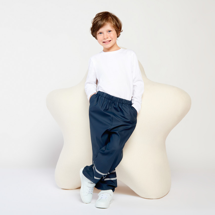 Pantalón de lluvia impermeable y reflectante para niño 
