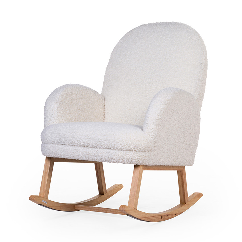Fauteuil à bascule pour adulte Teddy - Ecru 