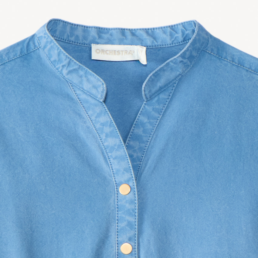 Mono sin mangas con cinturón de flores para niña 