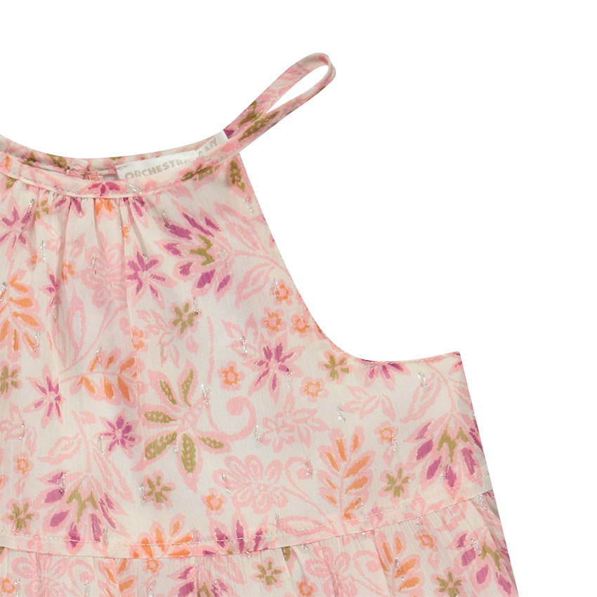 Vestido largo con volantes estampado floral para niña  Additional Vestido largo con volantes estampado floral para niña
