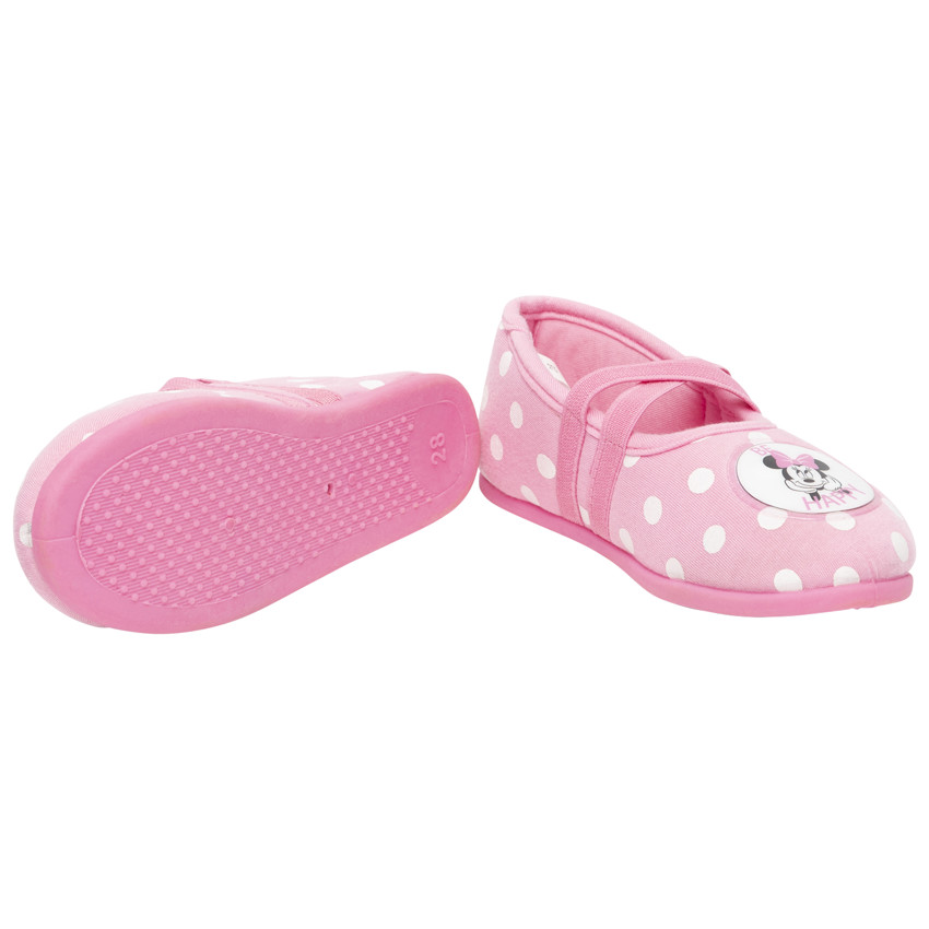 Pantuflas rosas con lunares de Minnie Disney 