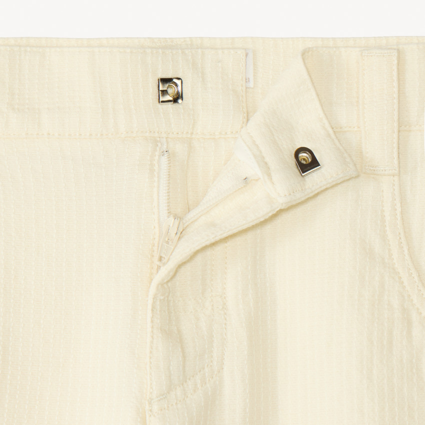 Bermudas de tela texturizada con efecto rayado para niño 