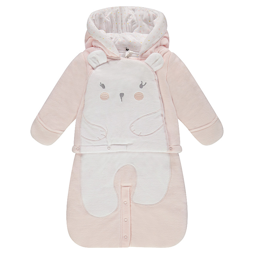 Buzo de terciopelo con animal bordado y orejas en relieve  Additional Buzo de terciopelo con animal bordado y orejas en relieve