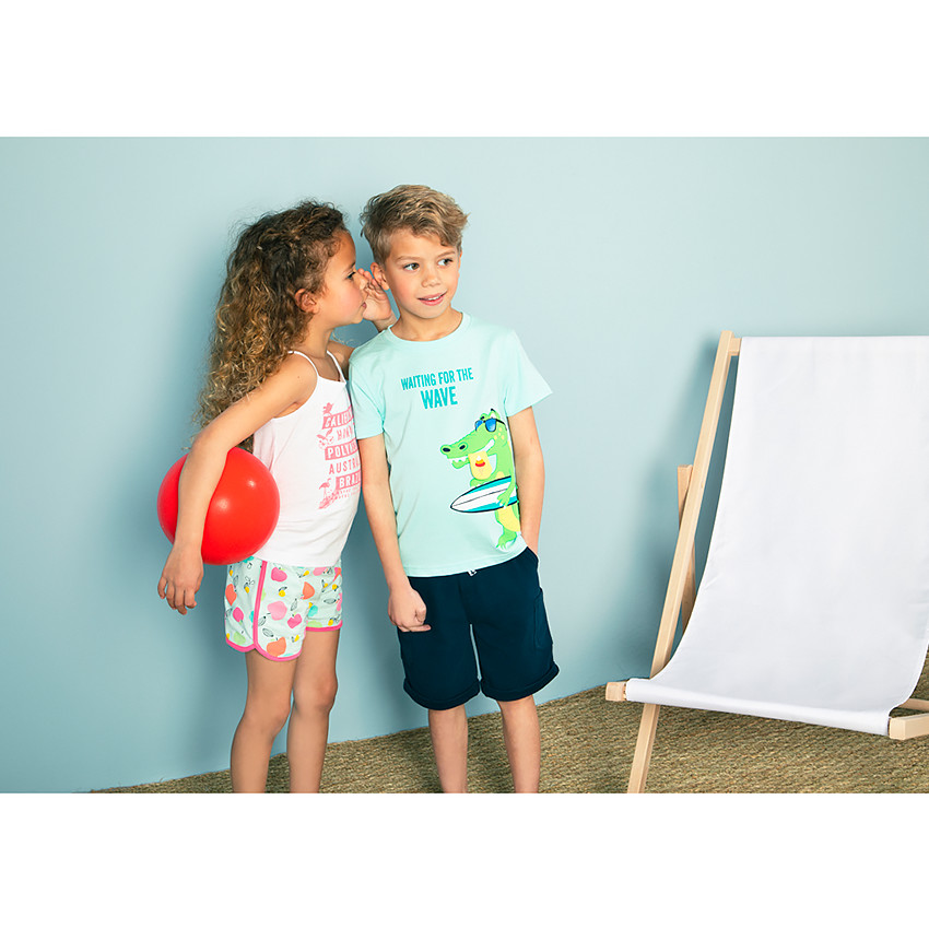 Short de jersey estampado para niña 