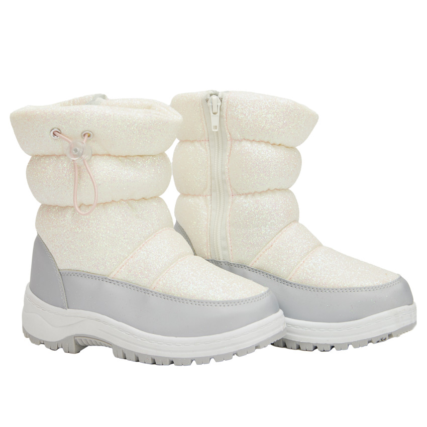 Après-ski pailletés et zippés pour bébé fille 