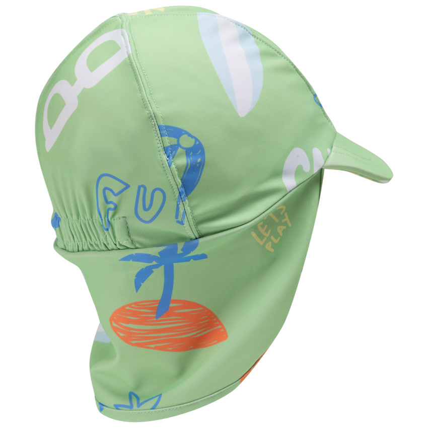 Gorra sahariana anti-UV con estampado de playa para bebé niño 