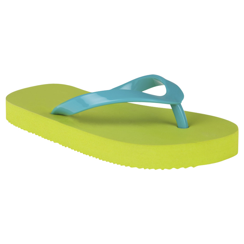 Chanclas con cinta de plástico de color uniforme 