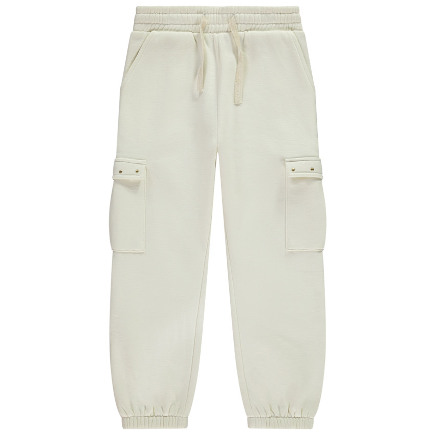 Pantalón jogging felpa estilo cargo para niña 