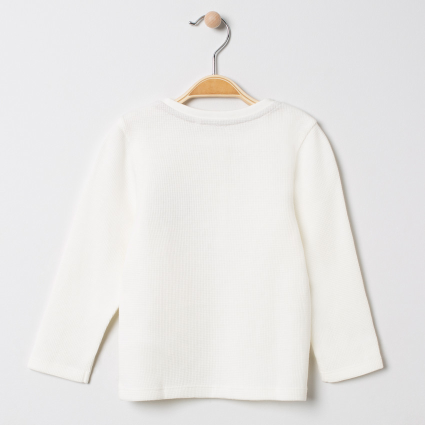 Camiseta de manga larga de algodón lisa con badges espíritu  Londres 