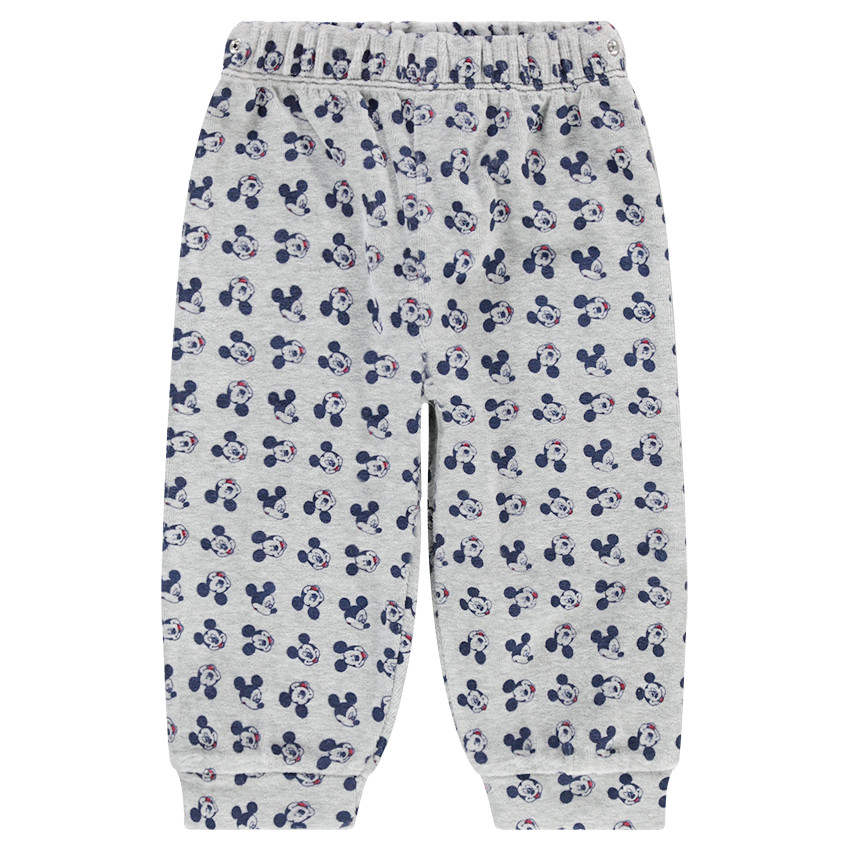 Pijama de terciopelo con estampado de Mickey ©Disney y pantalón all-over  Additional Pijama de terciopelo con estampado de Mickey ©Disney y pantalón all-over