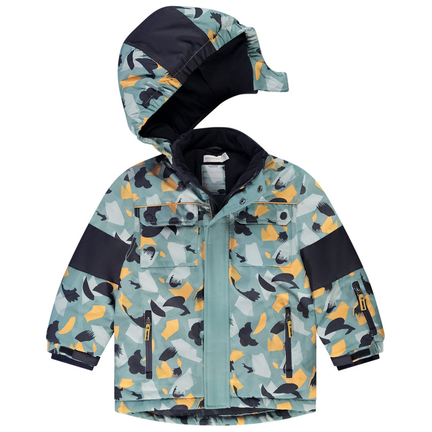 Blusón de esquí con capucha desmontable impresa gráfica para niño  Additional Blusón de esquí con capucha desmontable impresa gráfica para niño