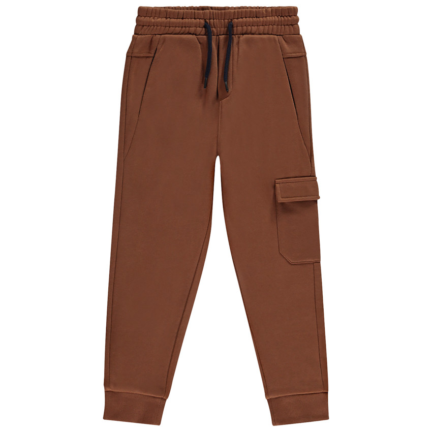 Pantalón jogging felpa estilo cargo para niño 