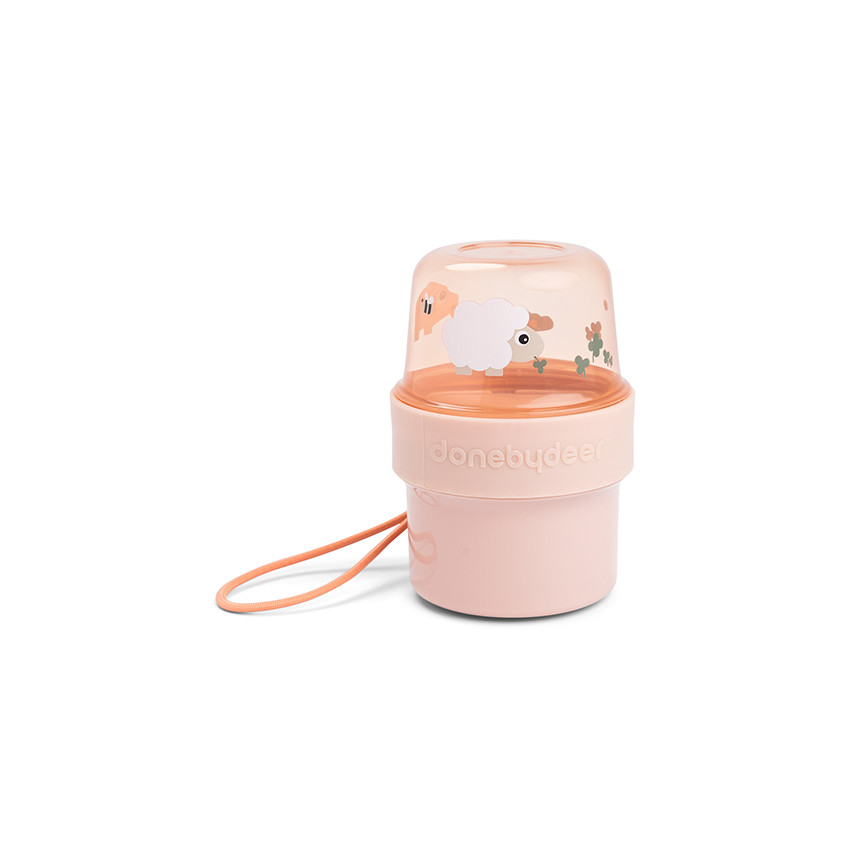 LUNCHBOX Boîte à goûter double petit Tiny farm Rose 