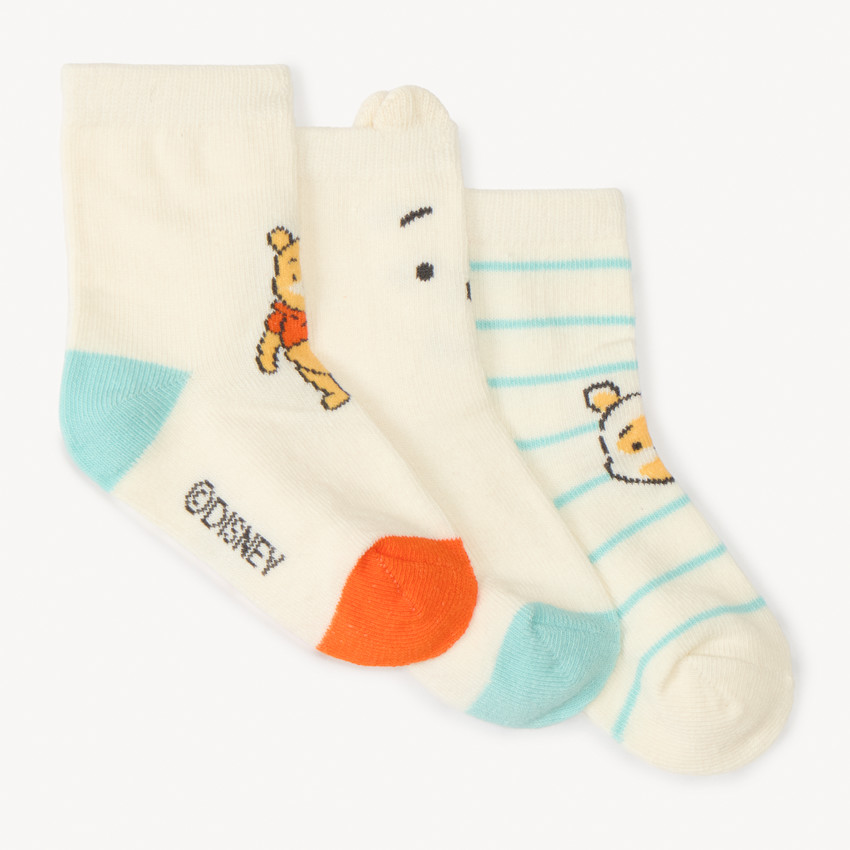 Pack de 3 pares de calcetines Winnie el Pooh Disney para bebé niño 