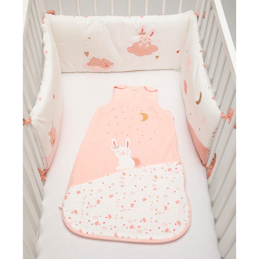 Protector de cuna de 3 paneles Little princess 