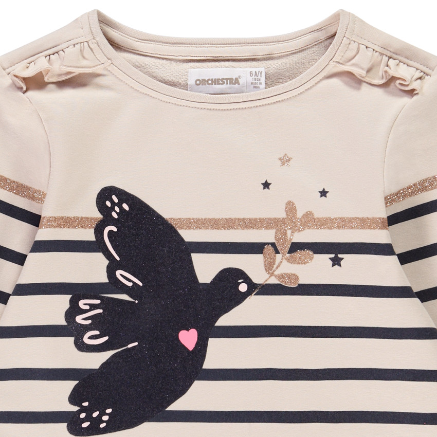 Camiseta marinera de manga larga para niña Main Camiseta marinera de manga larga para niña