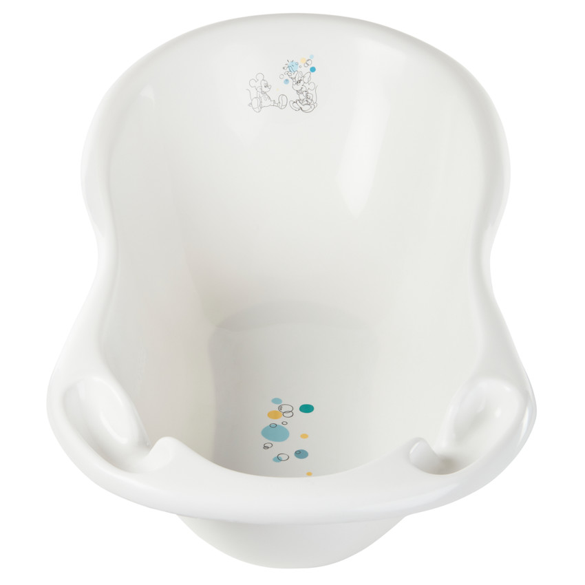 Bañera con tapón de desagüe Mickey y Minnie 