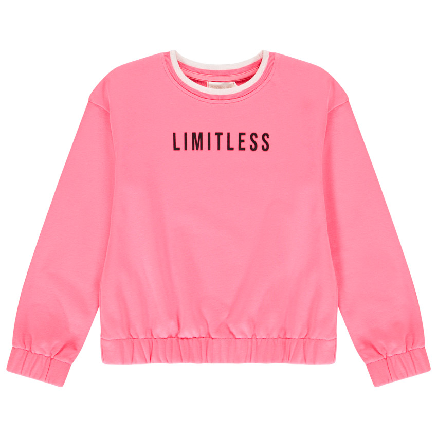 Sudadera corta de felpa 