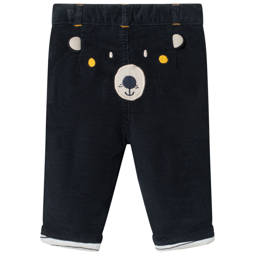 Pantalón de terciopelo forrado de jersey 