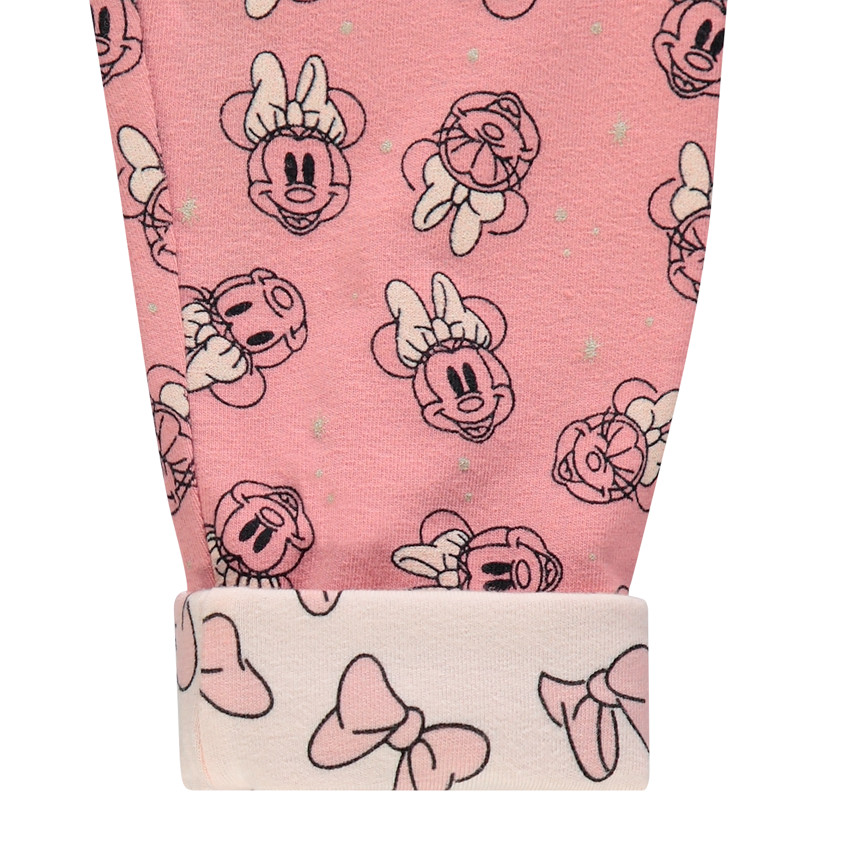 Conjunto de túnica con print de Minnie Mouse de Disney y leggings con estampado all-over 