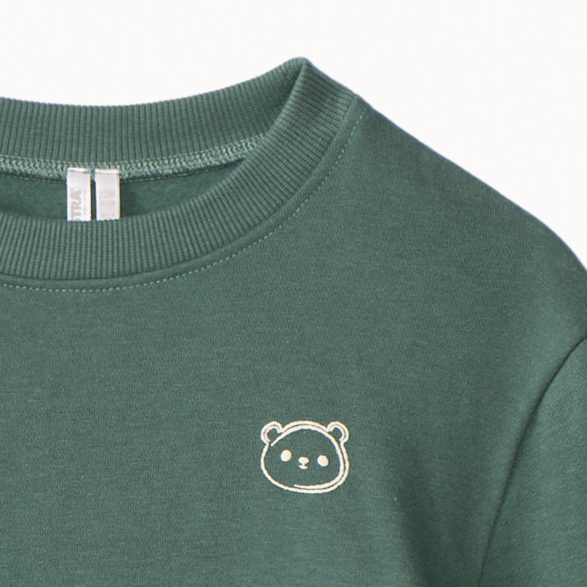 Ensemble sweat + jogging avec ours puff print pour bébé garçon 