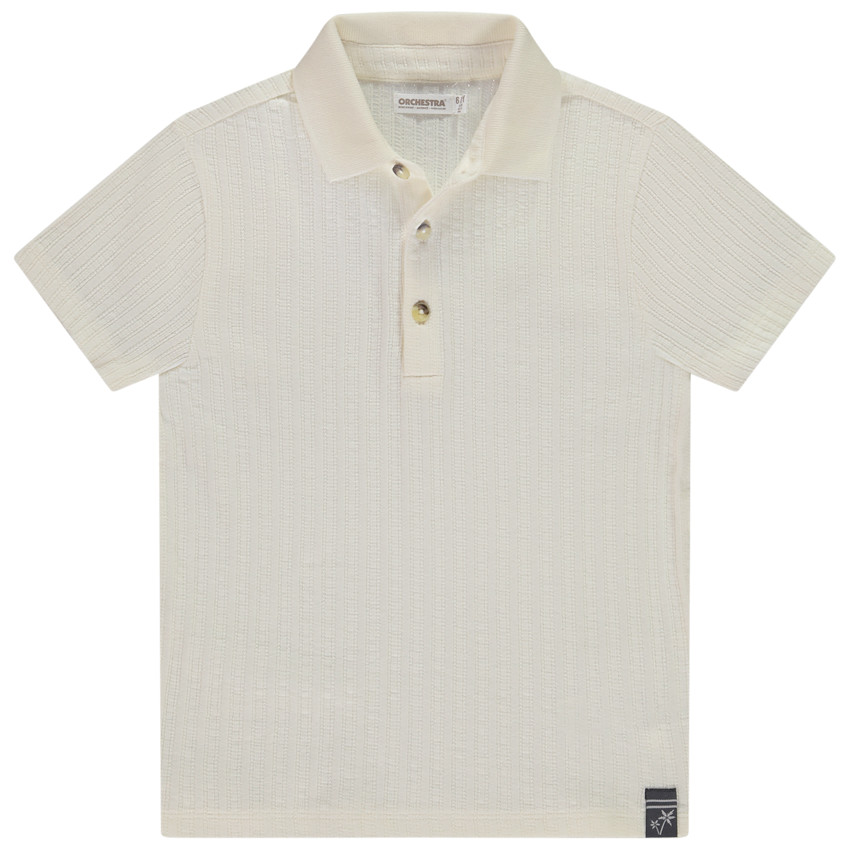 Polo de manga corta de jersey para niño 