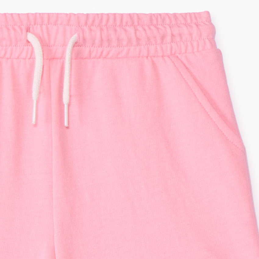 Pantalón corto de punto en color liso para niña 