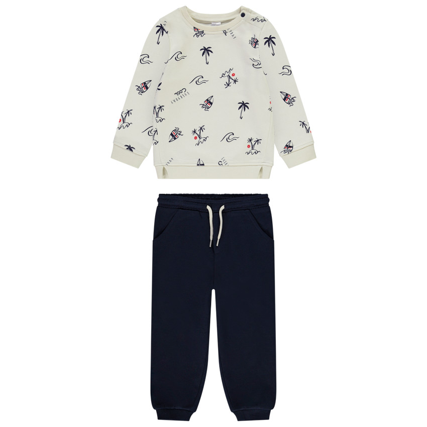 Conjunto de jogging estampado trópicos para bebé niño 