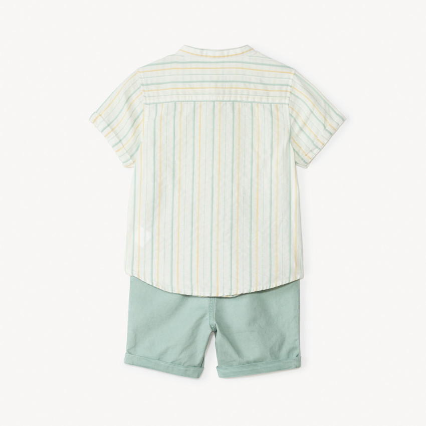 Conjunto de 2 piezas, camisa de mangas cortas + bermudas para bebé niño. 