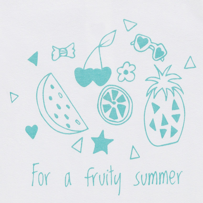 Camiseta de manga corta de punto con frutas estampadas  Additional Camiseta de manga corta de punto con frutas estampadas
