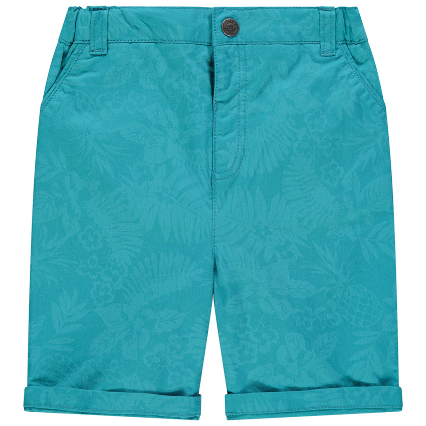 Bermudas estampado vegetal 