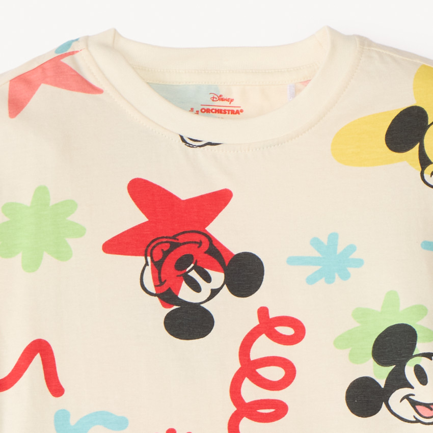 Conjunto de 2 piezas: camiseta de manga corta + shorts de Mickey Disney para niño. 