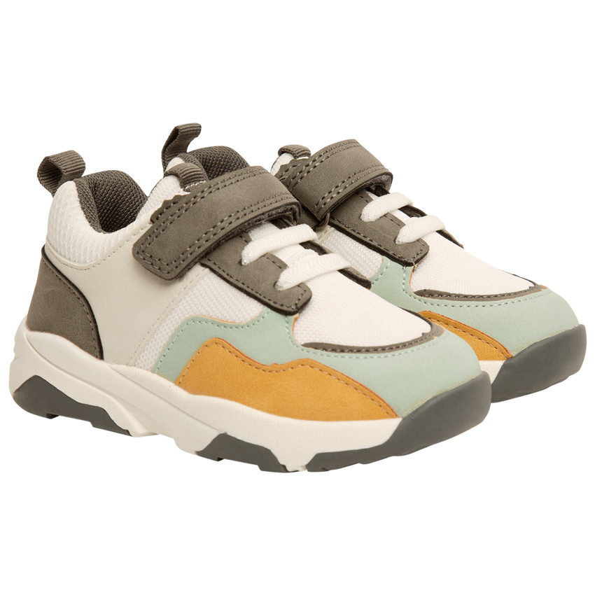 Zapatillas deportivas con detalles en contraste niño 