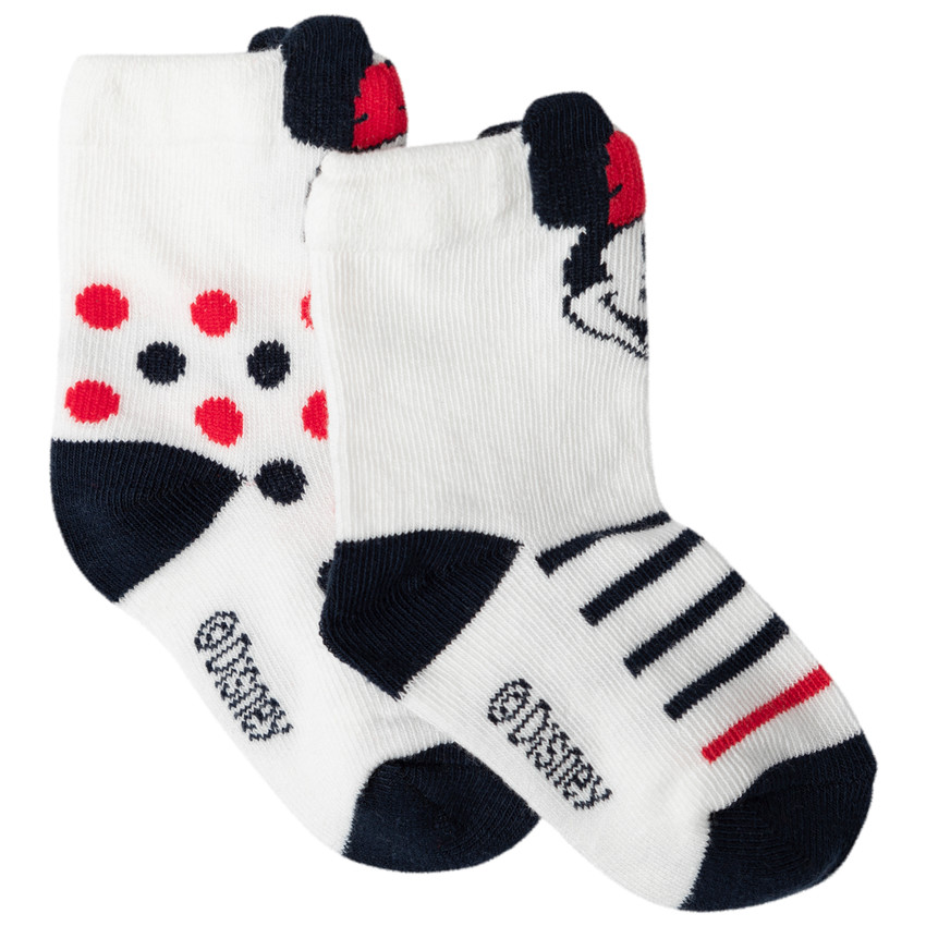 Pack de 2 pares de calcetines con lunares y rayas Minnie Disney  Additional Pack de 2 pares de calcetines con lunares y rayas Minnie Disney