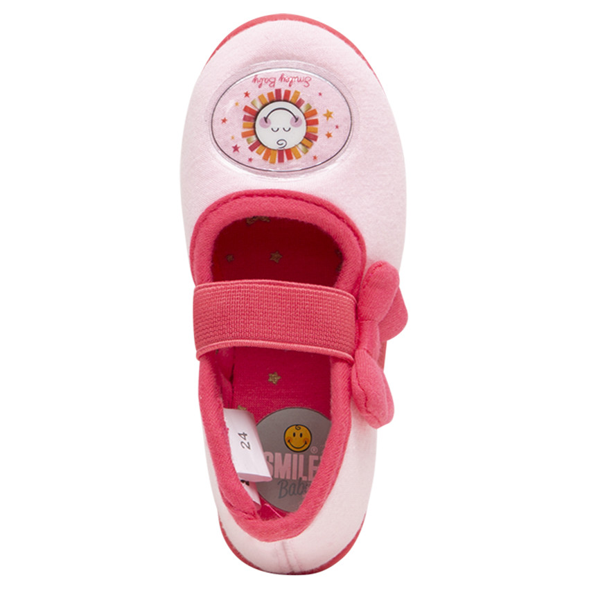 Pantuflas tipo merceditas con parche SmileyWorld y lazo  Additional Pantuflas tipo merceditas con parche SmileyWorld y lazo