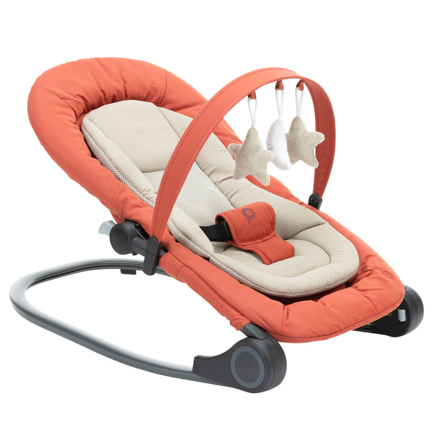 Transat con arco de juegos Sluggy - Terracotta 