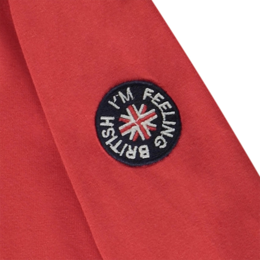 Polo de manga larga con insignia bordada para bebé niño 