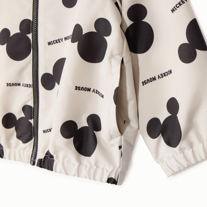 Cortaviento impermeable forrado de jersey Mickey Disney para bebé niño. 