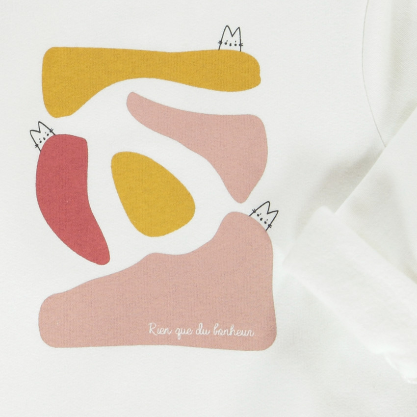 Sweat fantaisie en molleton pour bébé fille Main Sweat fantaisie en molleton pour bébé fille