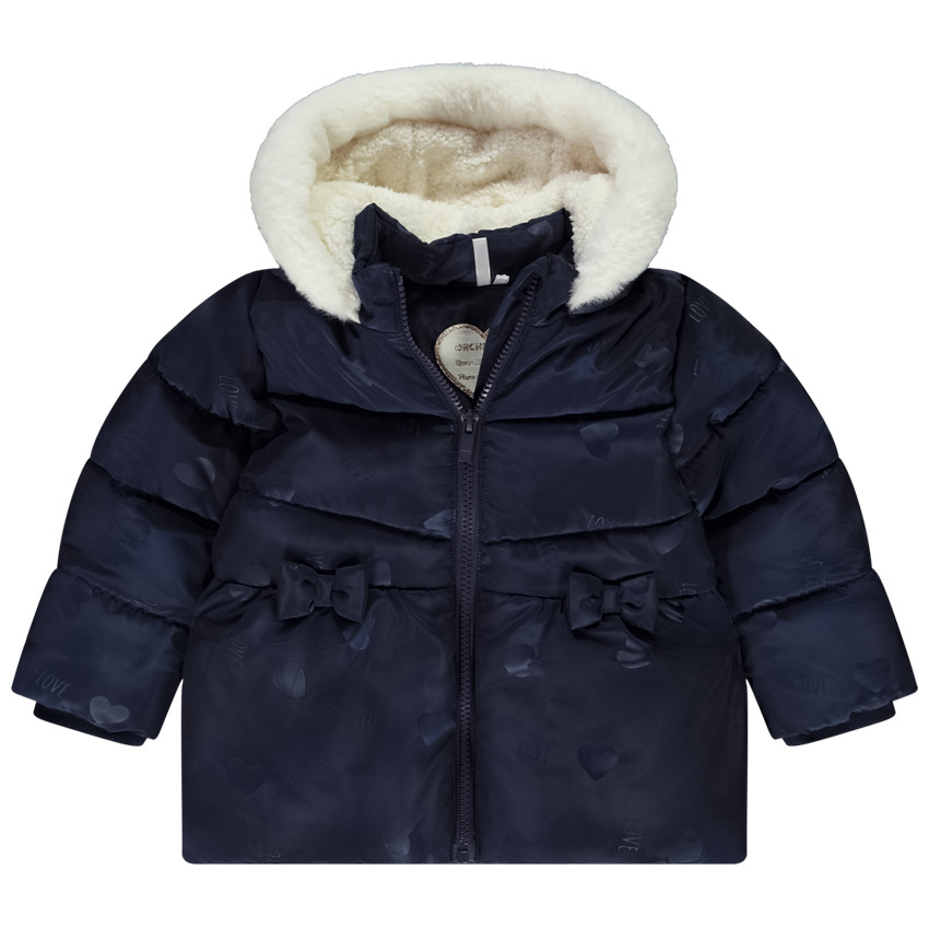 Chaqueta de abrigo con capucha para bebé niña 