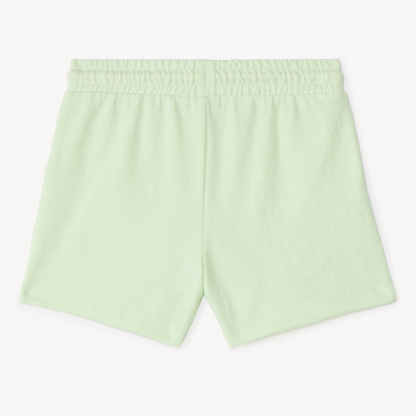 Pantalón corto de punto en color liso para niña 