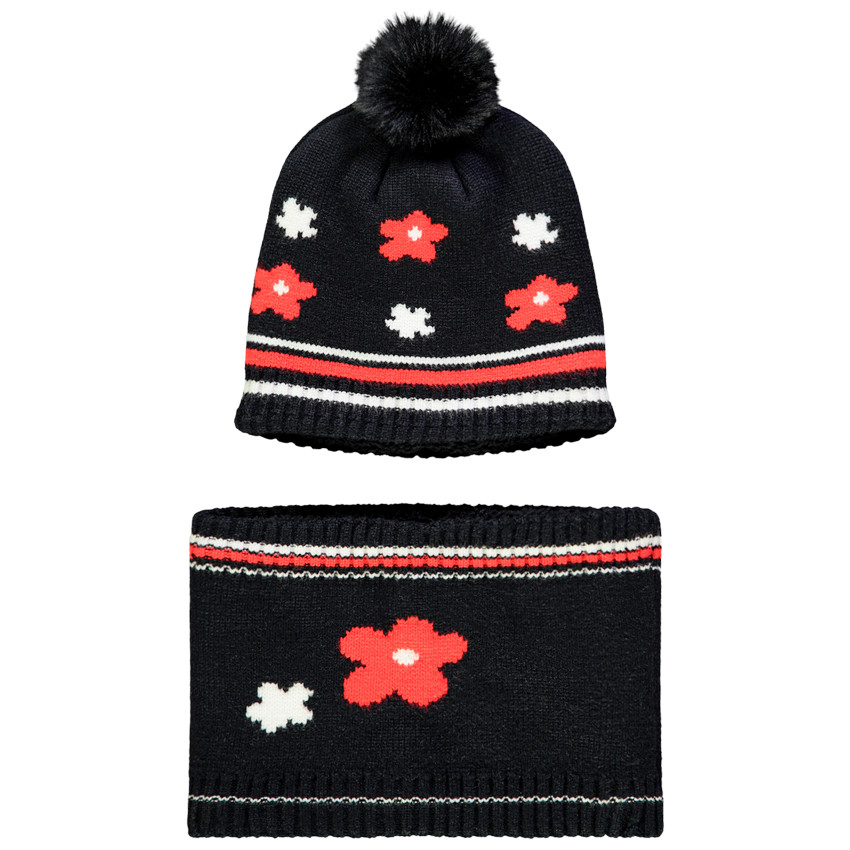 Conjunto gorro y bufanda tipo snood de punto  Additional Conjunto gorro y bufanda tipo snood de punto