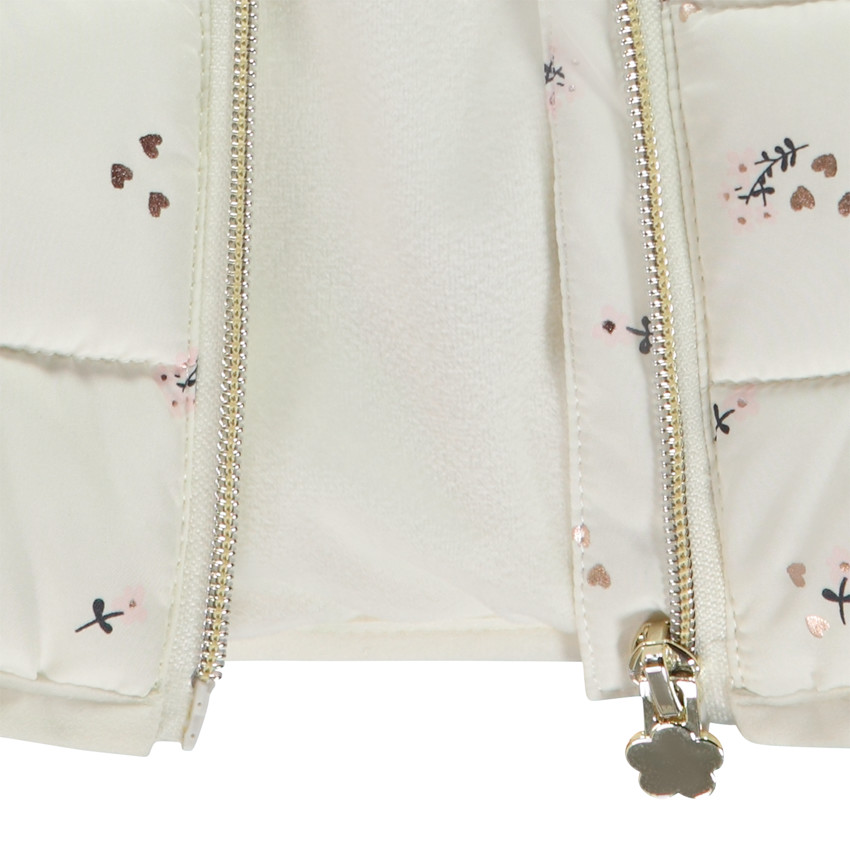 Chaleco acolchado sin mangas estampado para bebé niña 