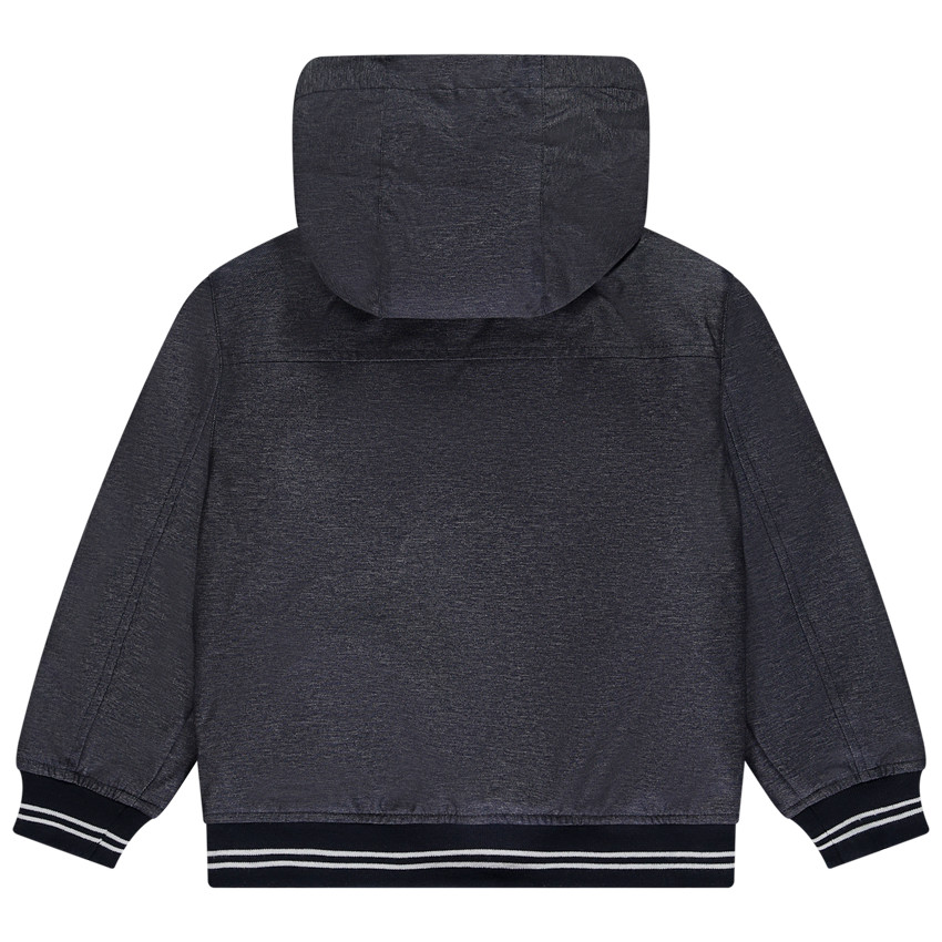 Chubasquero con capucha efecto metálico para niño 