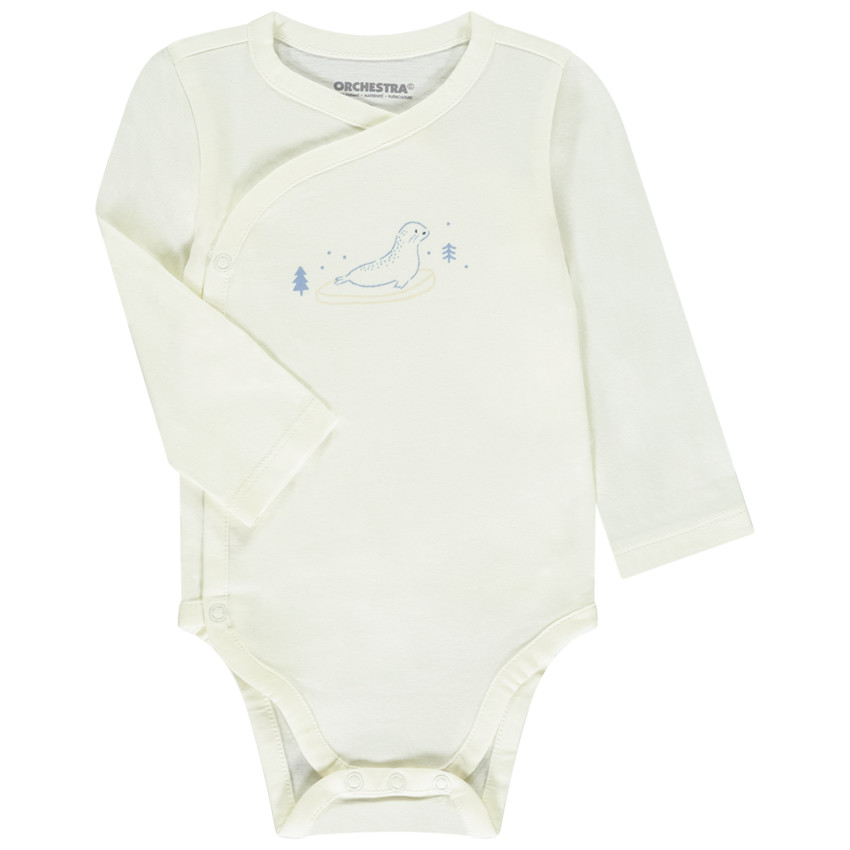 Pack de 5 bodies de bebé con diferentes estampados y cierres según la edad 