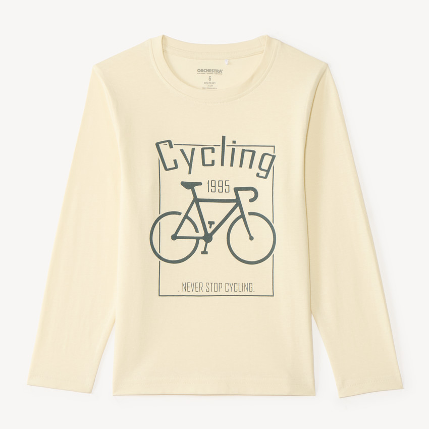 Camiseta de manga larga con estampado deportivo niño 